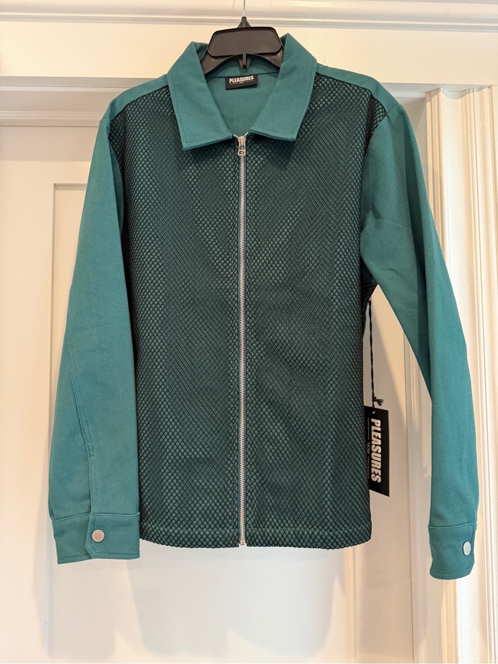 Pleasures Flirt Workwear Green Zip-Front Jacket - Picture 7 of 10
